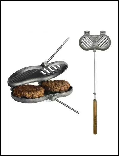 Rome Industries  Double Burger Griller - Cast Iron