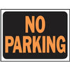 No Parking Sign, Plastic, 9 x 12-In.