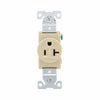 Eaton Cooper Wiring Commercial Specification Grade Single Receptacle 20A, 125V Ivory (125V, Ivory)