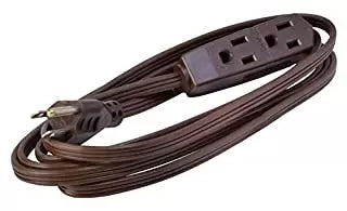 Woods 3-Outlet Extension Cords 8 ft. Brown (8', Brown)