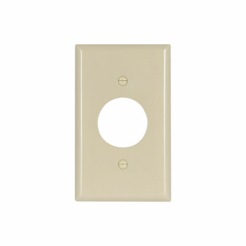 Eaton Cooper Wiring Single Receptacle Wallplate, Ivory (1 Gang, Ivory)