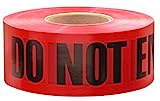 Empire Level 1000' Premium Red Barricade Tape Danger No Not Enter (1000', Red)