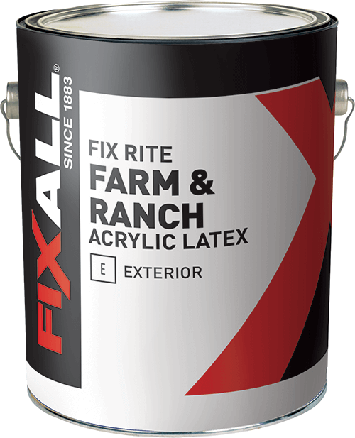 FixAll Fix Rite Farm & Ranch Exterior Latex Paint Black - 5 Gallon (5 Gallon, Black)