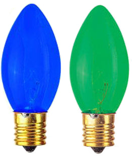 4PK C9 REPLACEMENT BULBS  GREEN