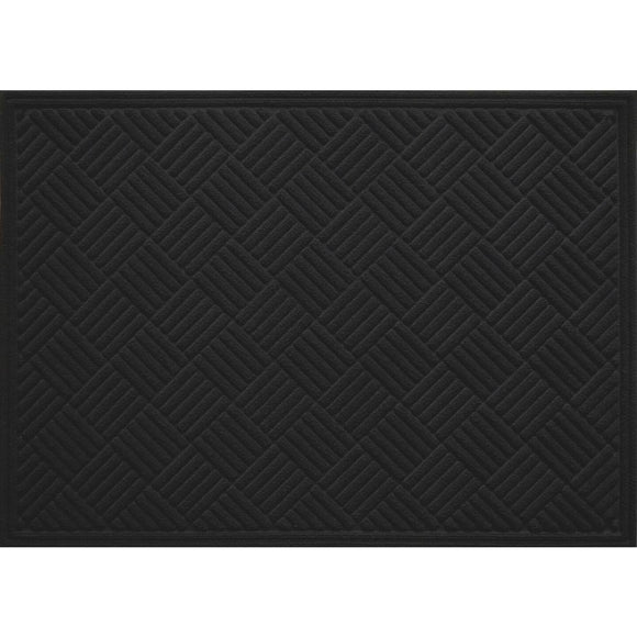 Multy Home Contours 3 Ft. x 4 Ft. Black Carpet Utility Floor Mat, Indoor/Outdoor