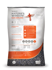 Nature's Window Black Sunflower Bird Seed Single Ingredient Wild Bird Food (40 lb)