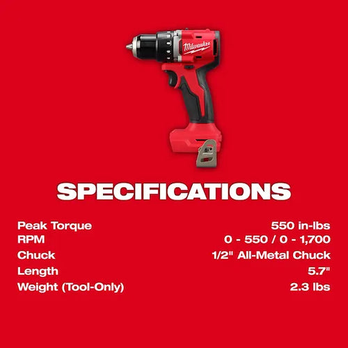 Milwaukee M18™ Compact Brushless 1/2 Drill/ Driver