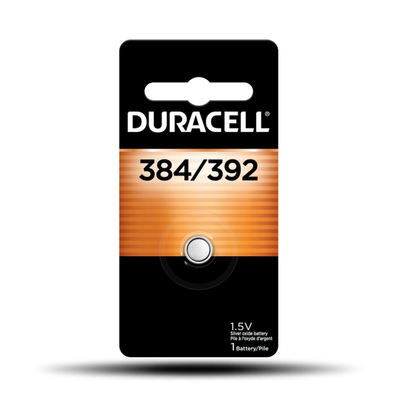 Duracell 384/392 Silver Oxide Button Battery (1Pk)