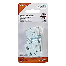 National Hardware Sliding Door Hanger Zinc Plated Visual Pack