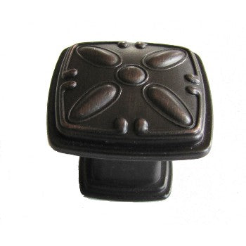 Hardware House 153027 Square Knob, Oil Rub'd Bronze ~ 1-1/4