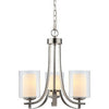 Hardware House 207577 El Dorado Design Series 3-Light Chandelier ~ Satin Nickel Finish