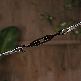 National Hardware Turnbuckle Hook and Eye 3/16 x 5-1/2, Storm Shine