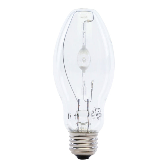 Feit Electric 100W Cool White (4000K) ED17 Shape E26 Medium Base Clear Metal Halide High Intensity Discharge HID Light Bulb
