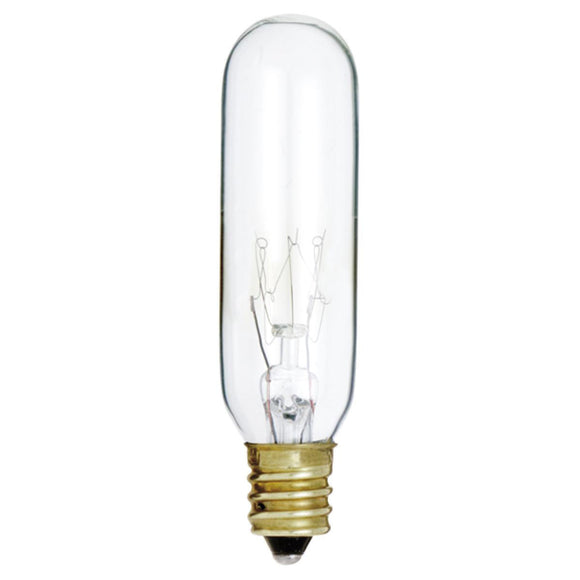 Satco S3714 25T6/CL/E12/120V/CD Clear Tubular Picture Light Bulb