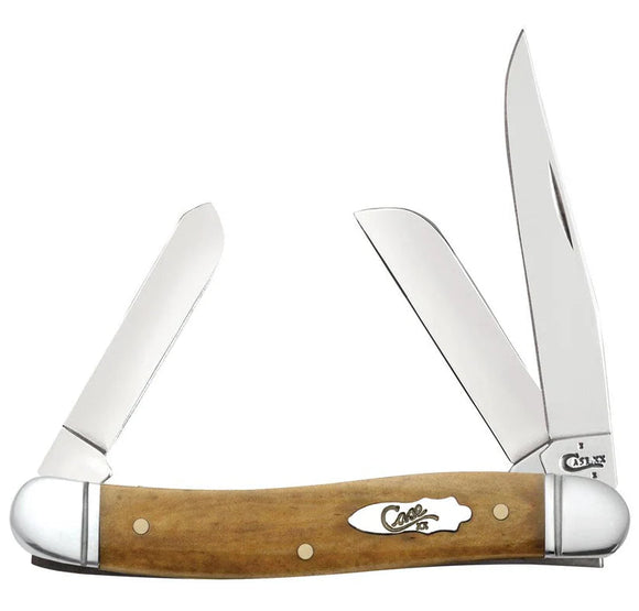 Case Knives Smooth Antique Bone Medium Stockman