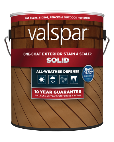 Valspar® One-Coat Solid Stain & Sealer