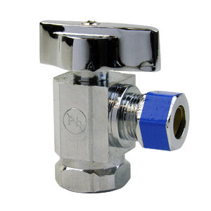 Lasco 3/8IP X 3/8C 1/4 Turn Angle Stop Valve