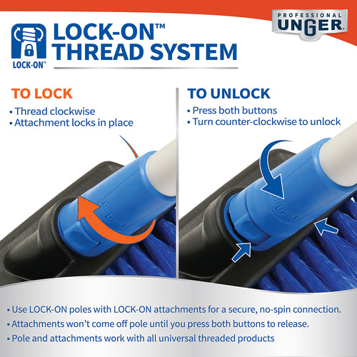 Unger 975200 LOCK-ON Swivel Grout Brush