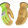 Kinco Hi-Vis Green Mesh & Grain Pigskin Palm