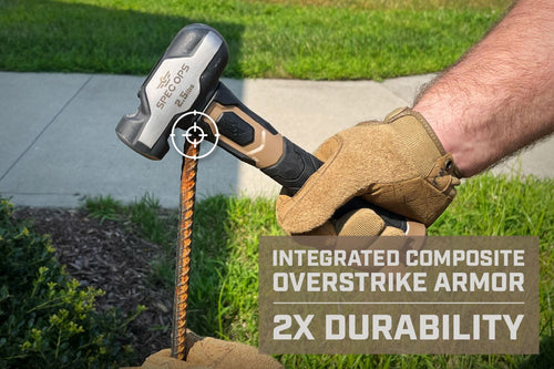 Spec Ops 2.5lb Engineering Sledge Hammer, with Soft Mallet Cap