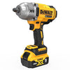 Dewalt 20V MAX* XR 1/2 In. High Torque Impact Wrench With Hog Ring Anvil Kit and (2) 5.0 Ah Batteries & Charger Kit