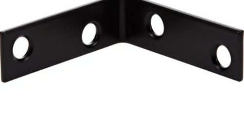 Hillman Hardware Essentials Corner Brace Black (2 x 5/8) 4 Pack