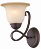 Hardware House 10-1219 Bennington Single Light Bath/Wall Light Fixture with Antique Bronze Finish