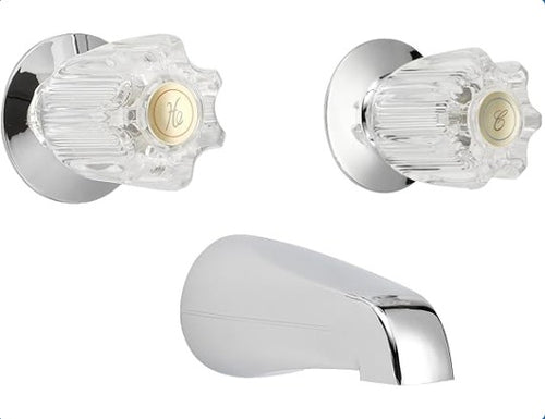 LDR 013 8650CP Tub Faucet Double Handle Chrome