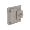Hubbell 2-Gang Weatherproof Cover, Plastic, Toggle/GFCI, Gray