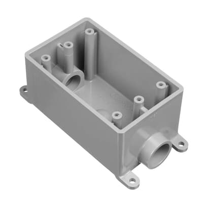 Carlon E981DFN-CTN Single Gang Non - Metallic Box