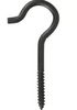 Hillman Durasteel Screw Hook Black Flagged (1/4 x 4-1/2) 60lb
