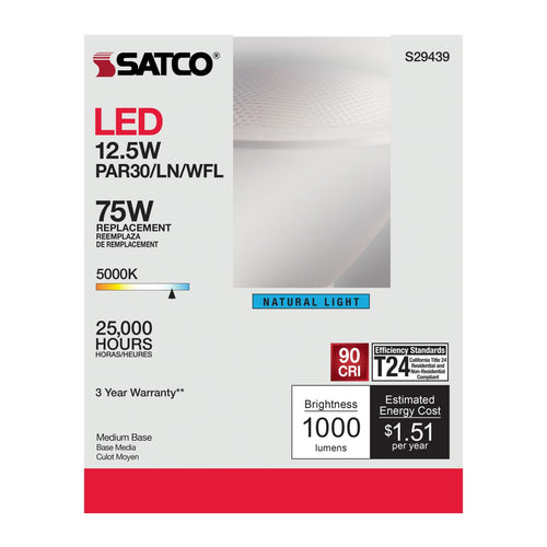 Satco Products S29439 12.5PAR30/LN/LED/60'/950/120V