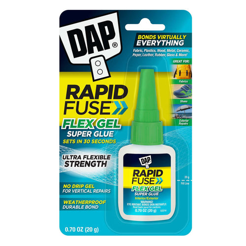 DAP RapidFuse Flex Gel Super Glue
