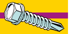 Monster Fastener Zinc Hex Washer Head Self-Drilling Screws