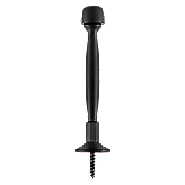 National N830-551 Rigid Door Stop 4-in, Matte Black