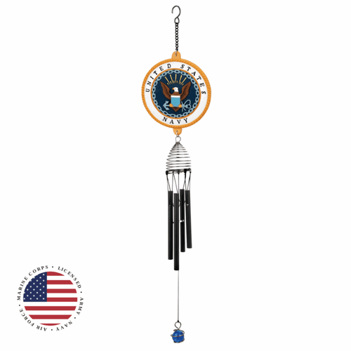 Red Carpet Studios U.S. Navy Patriot Wind Chime – 23″