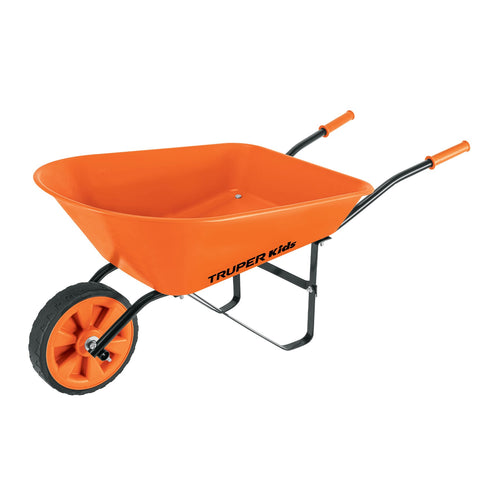 Truper Kids Poly Wheelbarrow Steel Handles