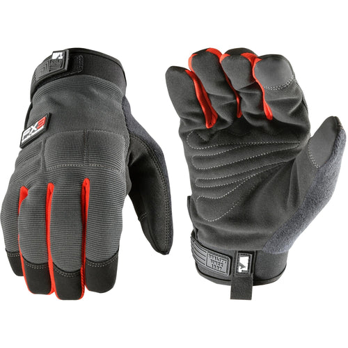 Wells Lamont Men’s FX3® Fleece Lined Synthetic Leather Adjustable Wrist Gloves
