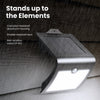 Feit Electric Black V-Shape Solar Powered LED Security Light with Dusk to Dawn and Motion Sensor in Daylight (5000K)