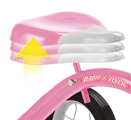 Radio Flyer Classic Pink Dual Deck Tricycle 12 Classic Pink Tricycle