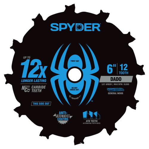 Spyder 6 12-Tooth Dado Saw Blade