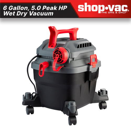 Shop-Vac® 6 Gallon 5.0 Peak HP Wet/Dry Vacuum