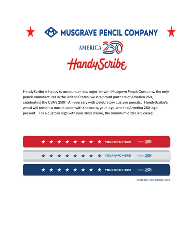 HandyScribe 1 Case Graphite: America 250