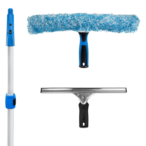 Unger Total Pro Kit 14″ Scrubber 12″ Squeegee 6′ Connect & Clean Pole