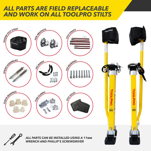 ToolPro TP02458 Stilt Repair Kit K8 Wing Bolts