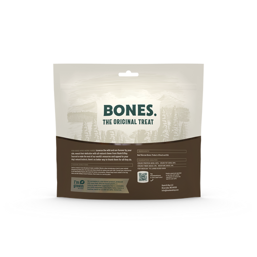 Hank & Roy Beef Marrow Bones 3-4 Inch