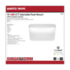 Satco 62-1217 14 Square Acrylic LED Flush