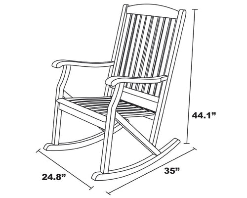 Leigh Country Sequoia Wicker Patio Rocker