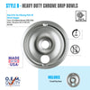 Range Kleen Style B Heavy Duty Chrome Drip Bowls