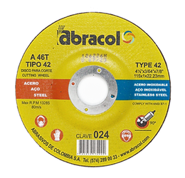 Abracol Cutting Discs 4 1/2